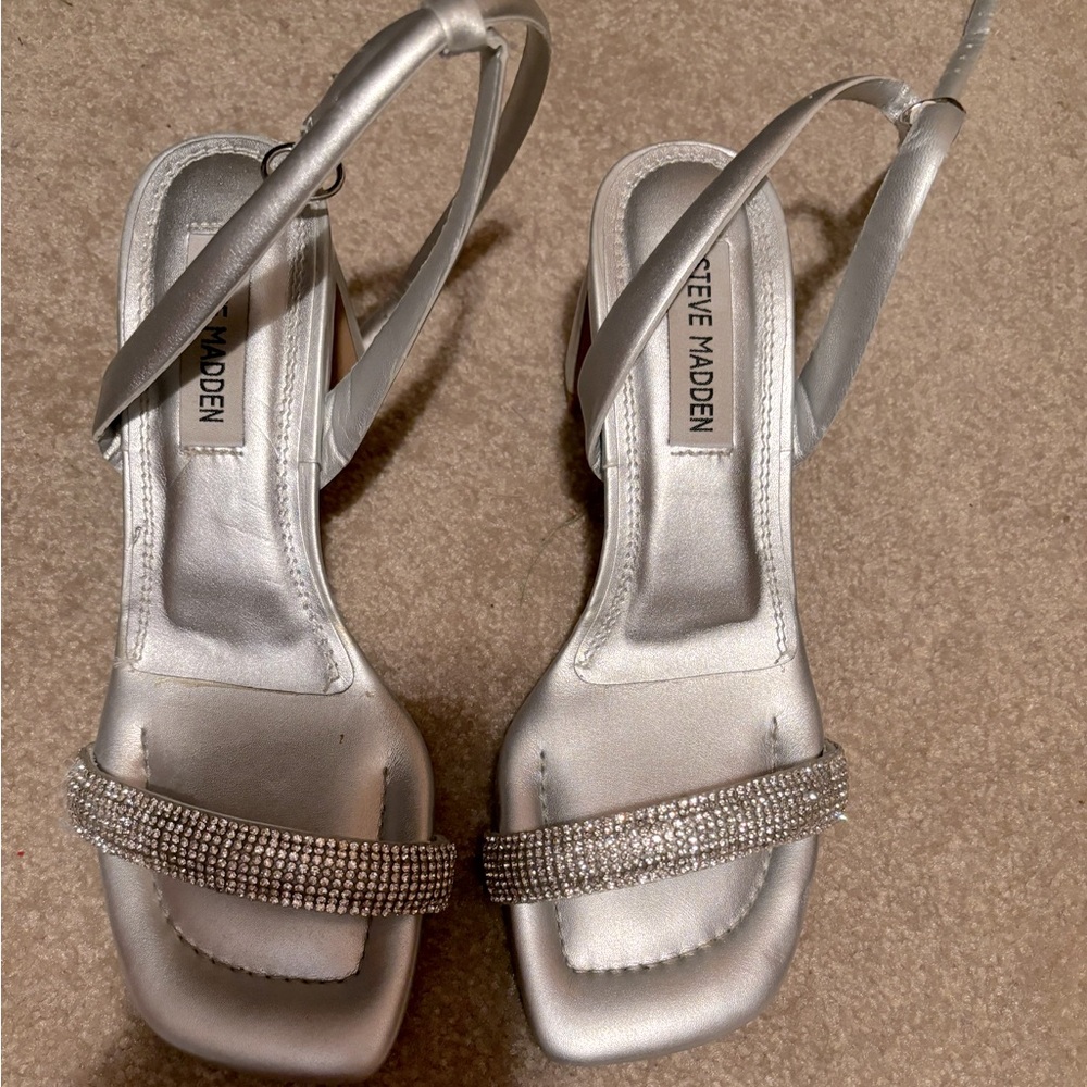Steve Madden Silver Heel